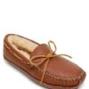 Minnetonka Men's Sheepskin Lined Moose Slippers