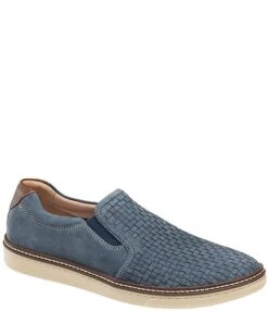 Johnston & Murphy Men's McGuffey Suede Woven Slip-Ons 7 Johnston & Murphy Men's McGuffey Suede Woven Slip-Ons -Hummel Winkel 05523040 zi navy