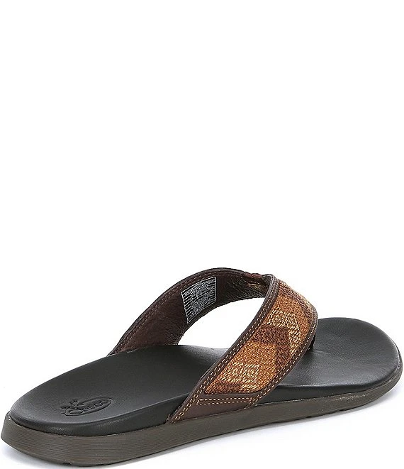 Chaco Men's Marshall Leather Flip Flops 4 Chaco Men's Marshall Leather Flip Flops - Afbeelding 2