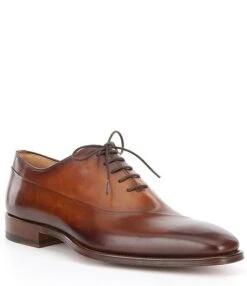 Magnanni Men's Vaughan Leather Oxfords -Hummel Winkel 05695897 zi tabaco cuero
