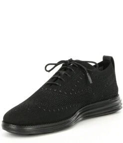Cole Haan Men's Original Grand Wingtip Stitchlite Dress Sneaker Oxfords -Hummel Winkel 05711321 zi black black 03 ai