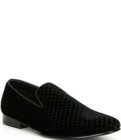 Steve Madden Men's Velvet Lifted Slip-On Loafers -Hummel Winkel 05722892 zi black