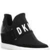 DKNY Cosmos Logo Hidden Wedge Slip On Sneakers -Hummel Winkel 05840118 zi black