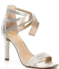 GB Prom Queen Family Matching Rhinestone Bow Detail Stilettos -Hummel Winkel 05858697 zi gold