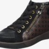 Hoge Sneakers Sneakers Hoog Dames Karamel / Donkerbruin / Zwart