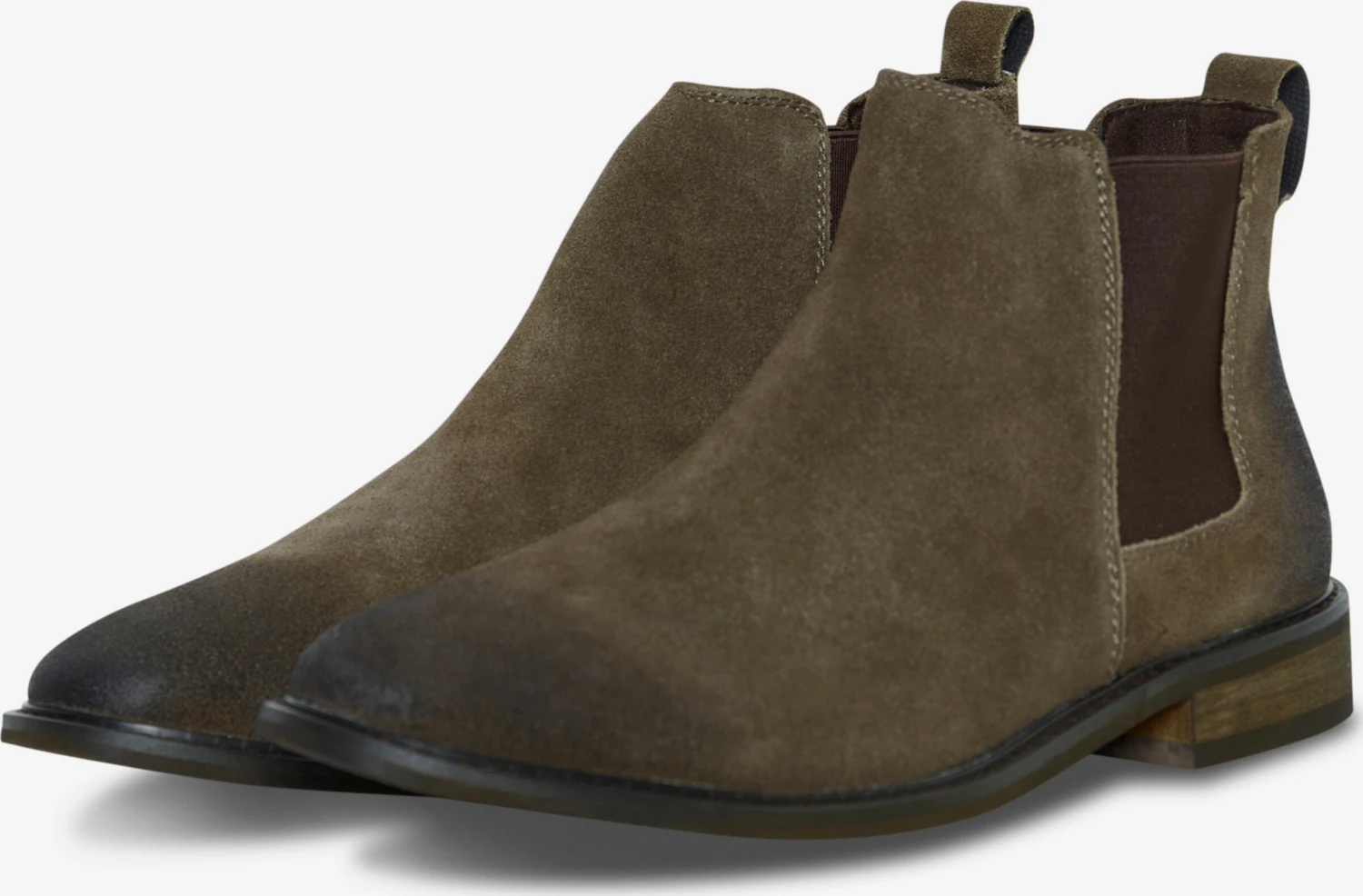 Blend Enkelboots Chelsea Boots Heren Olijfgroen 4 Blend Enkelboots Chelsea Boots Heren Olijfgroen - Afbeelding 2