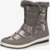 Caprice Laarzen Snowboots Dames Zilvergrijs