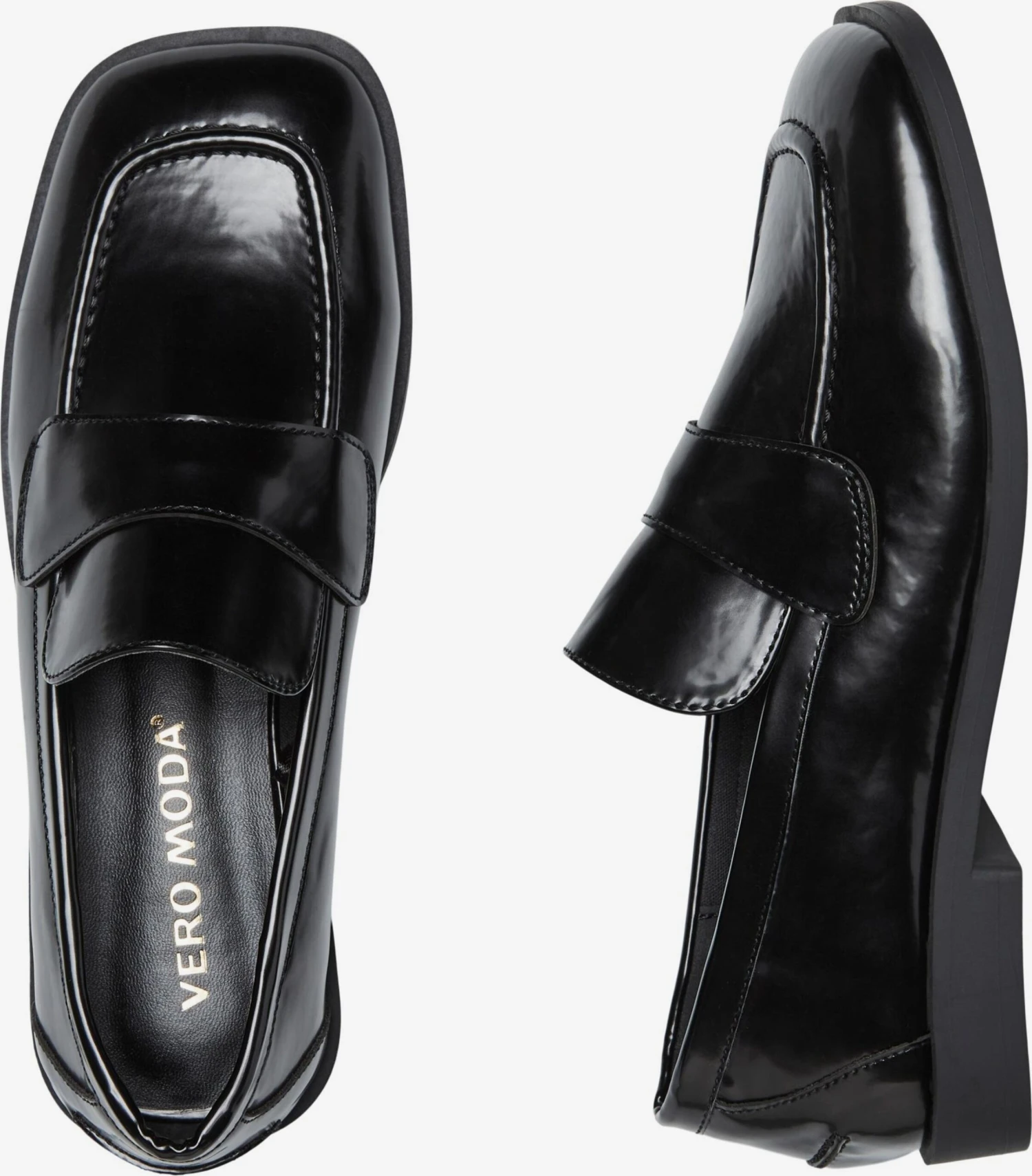 Vero Moda Loafers Instappers MENA Dames Zwart 4 Vero Moda Loafers Instappers MENA Dames Zwart - Afbeelding 2