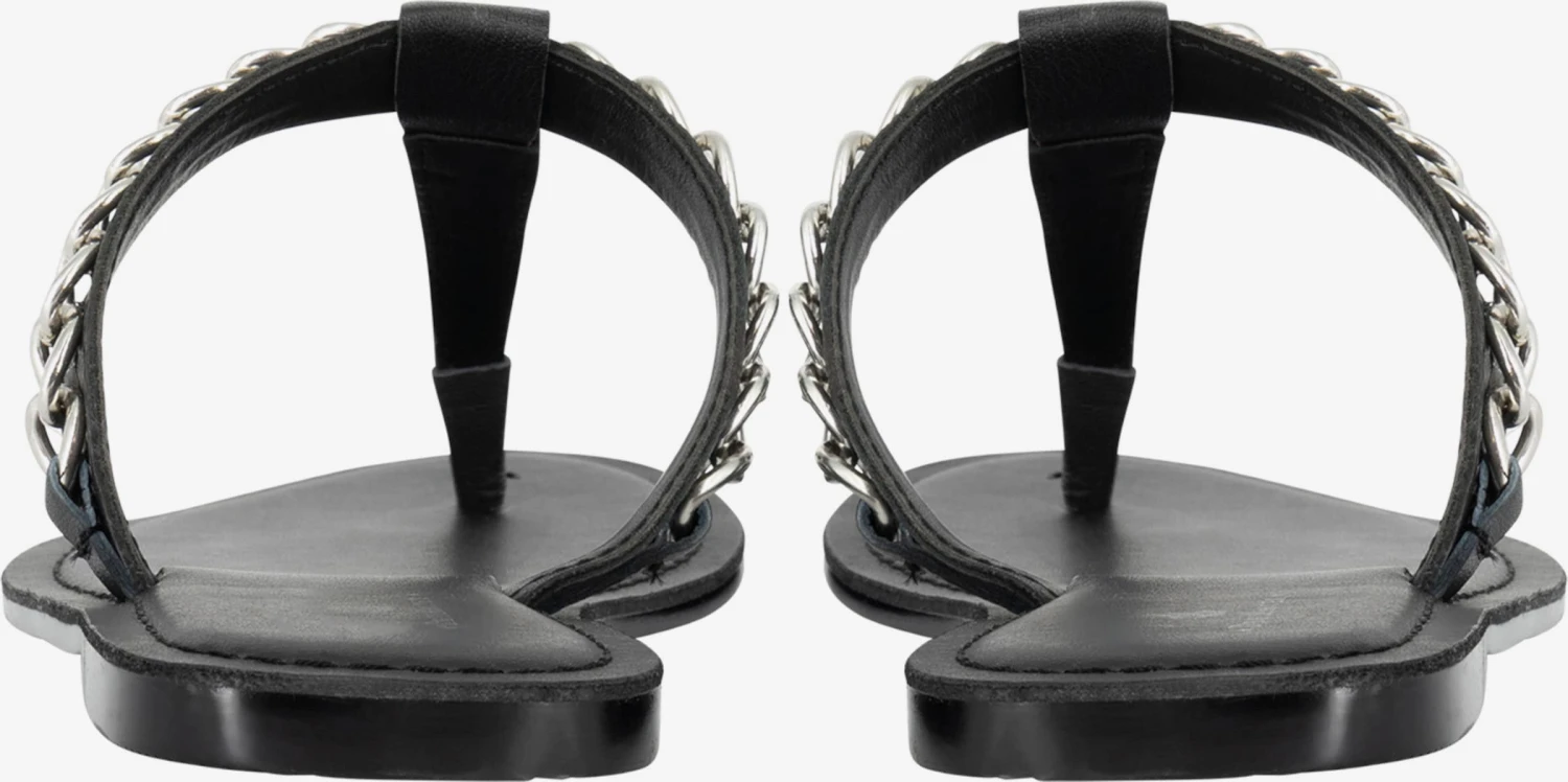 DreiMaster Vintage Slippers Teenslipper Boline Dames Zwart 6 DreiMaster Vintage Slippers Teenslipper Boline Dames Zwart - Afbeelding 4