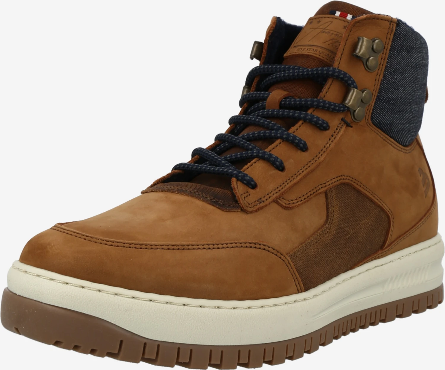 Bullboxer Hoge Sneakers Sneakers Hoog Heren Bruin / Cognac 3 Bullboxer Hoge Sneakers Sneakers Hoog Heren Bruin / Cognac