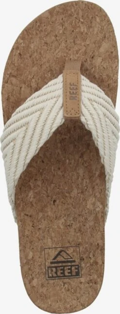 Reef Badslippers Strand-/badschoen Cushion Dames Crème / Sand / Karamel -Hummel Winkel 14179381597517fde6b23d08ccd75e15