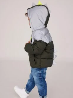 NAME IT Winterjassen Winterjas Morten Kinderen Grijs / Kaki / Limoen -Hummel Winkel 14ba8ee20b29739ee65701bfce68c8c7