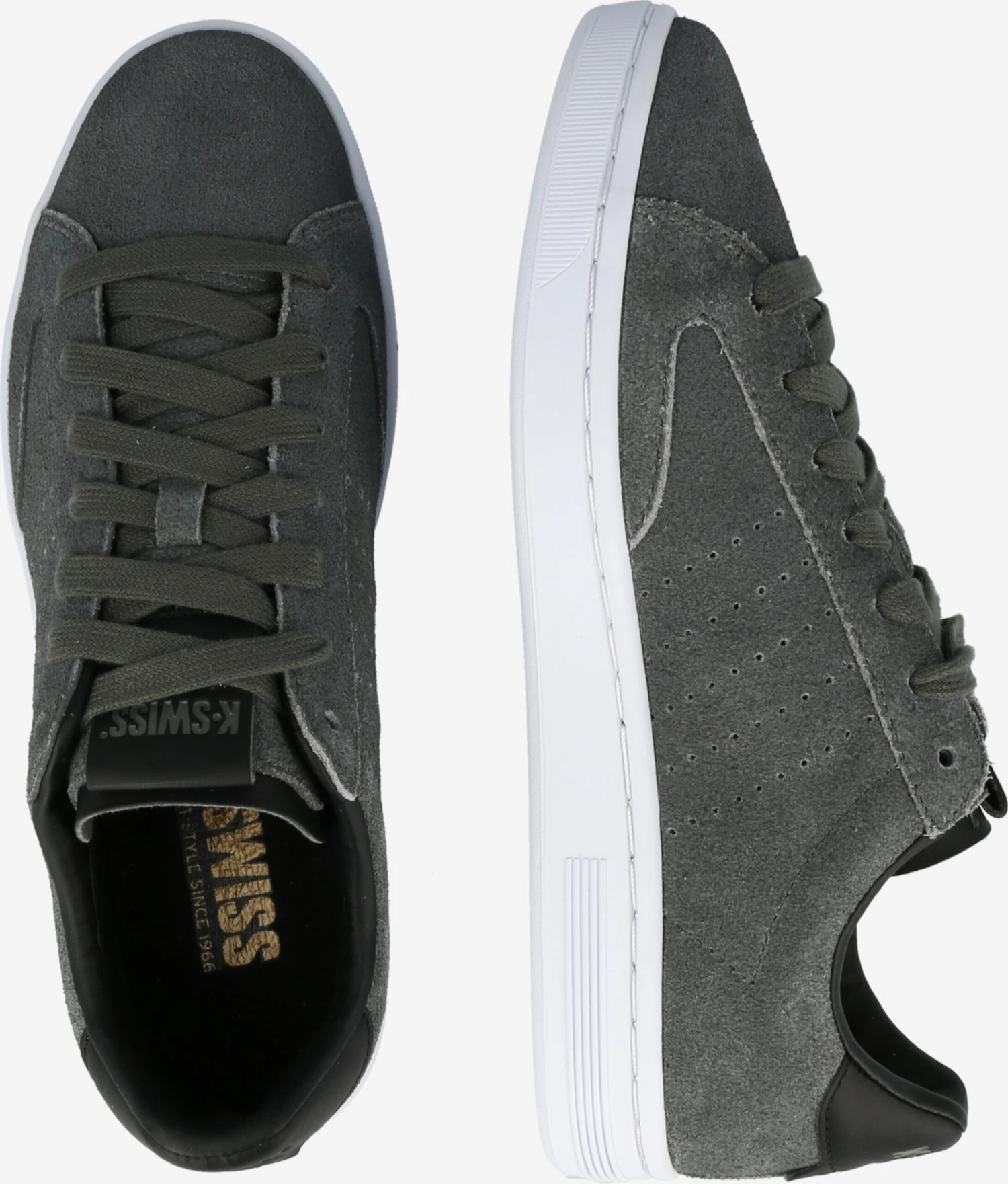 K-Swiss Casual Sneakers Sneakers Laag Lozan Klub Heren Basaltgrijs 4 K-Swiss Casual Sneakers Sneakers Laag Lozan Klub Heren Basaltgrijs - Afbeelding 2