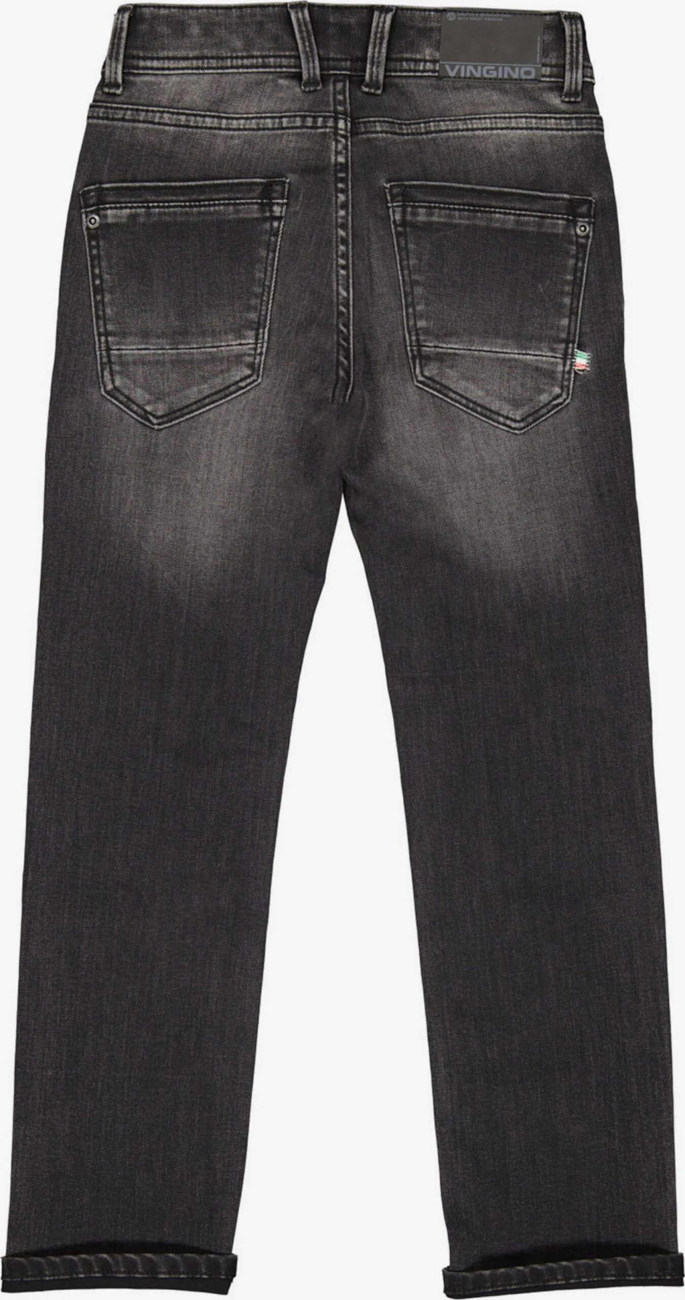 Vingino Jeans Regular Jeans BAGGIO Kinderen Zwart 4 Vingino Jeans Regular Jeans BAGGIO Kinderen Zwart - Afbeelding 2