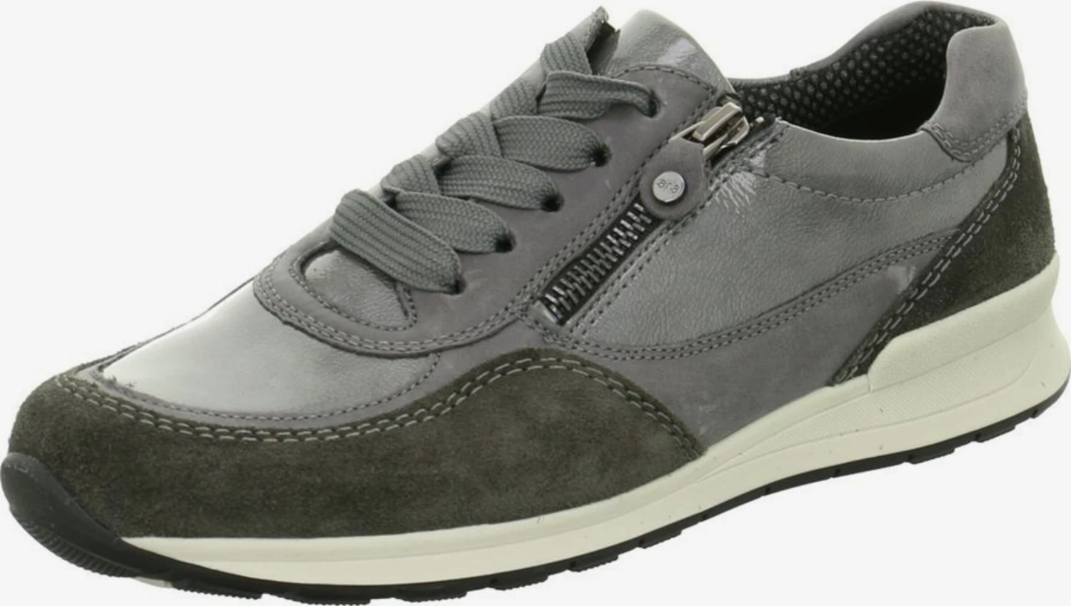 Ara Veterschoenen Sportieve Veterschoen Dames Greige / Grijs Gemêleerd 3 Ara Veterschoenen Sportieve Veterschoen Dames Greige / Grijs Gemêleerd