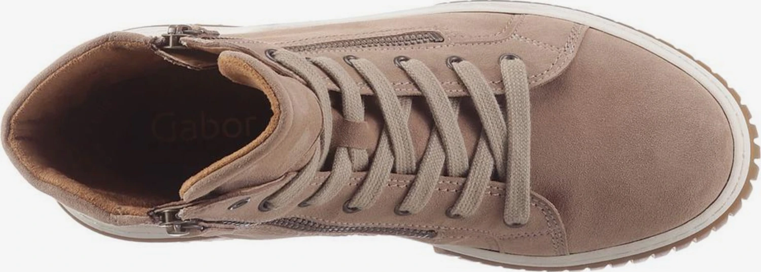 Gabor Enkellaarsjes Veterlaarsjes Dames Camel 4 Gabor Enkellaarsjes Veterlaarsjes Dames Camel - Afbeelding 2