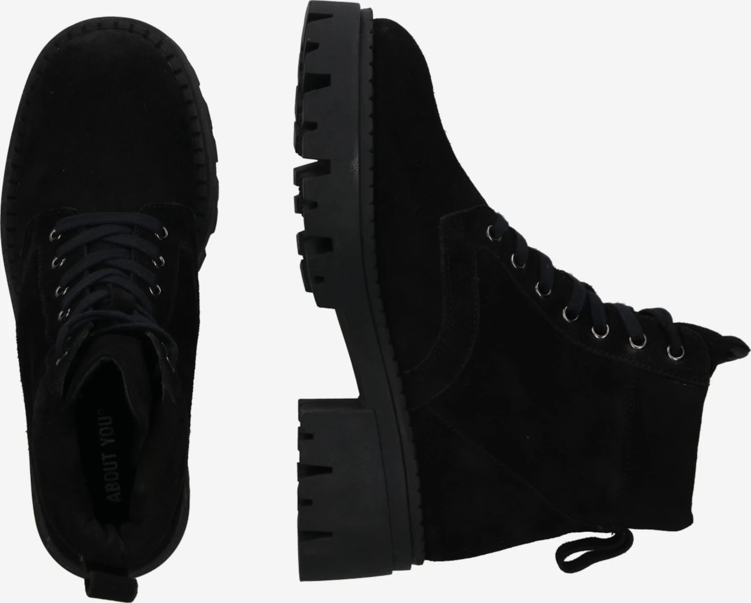 About You Enkellaarsjes Veterlaarsjes Elise Dames Zwart 4 About You Enkellaarsjes Veterlaarsjes Elise Dames Zwart - Afbeelding 2