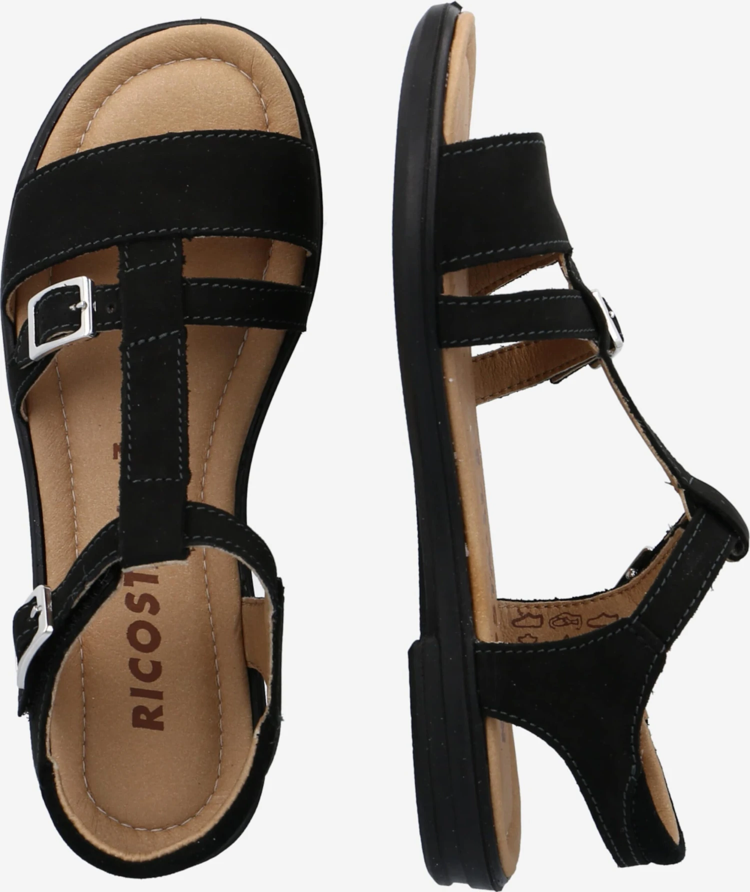 Ricosta Schoenen Sandalen Kalja Kinderen Zwart 4 Ricosta Schoenen Sandalen Kalja Kinderen Zwart - Afbeelding 2