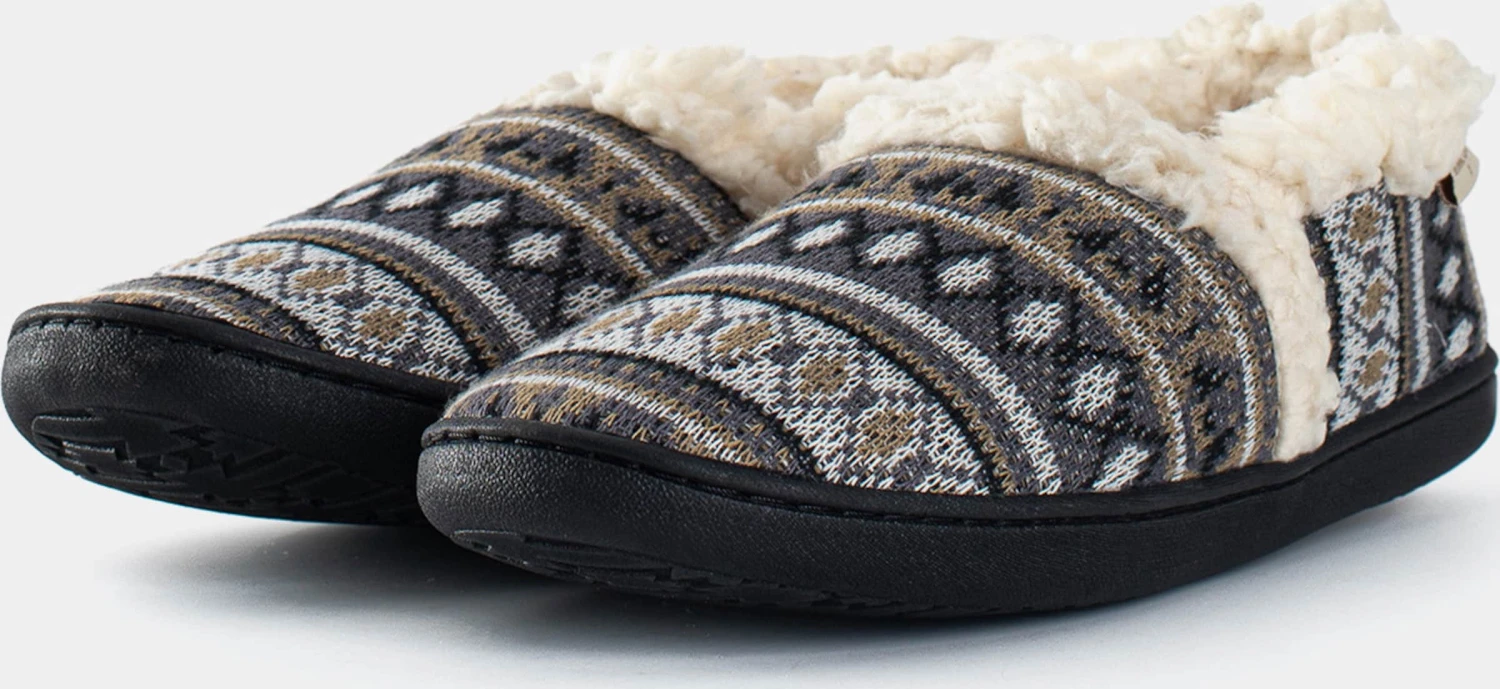 Minnetonka Pantoffels Huisschoenen Dina Dames Bruin / Grijs 6 Minnetonka Pantoffels Huisschoenen Dina Dames Bruin / Grijs - Afbeelding 4