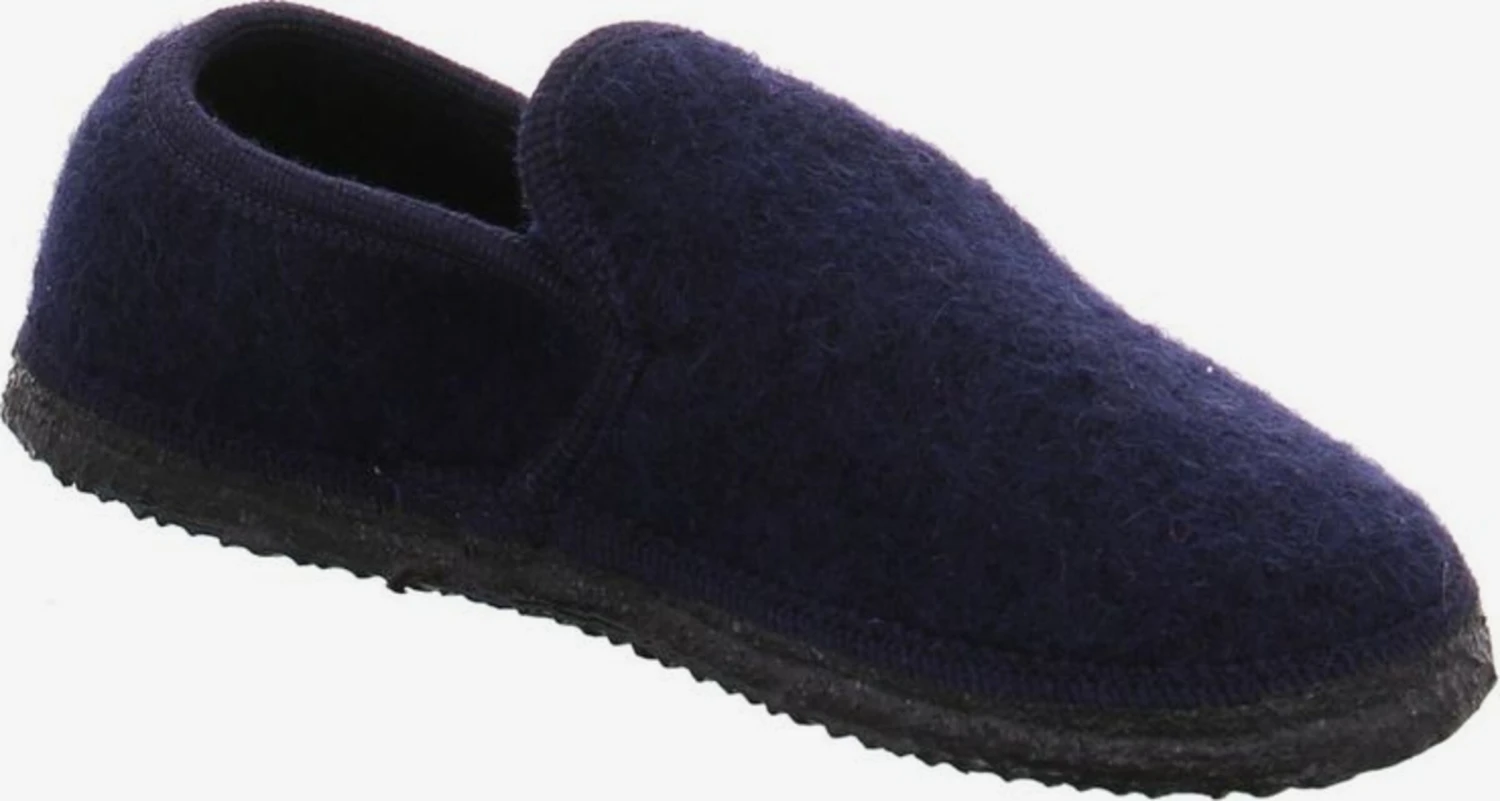 Giesswein Pantoffels Huisschoen Heren Donkerblauw 6 Giesswein Pantoffels Huisschoen Heren Donkerblauw - Afbeelding 4