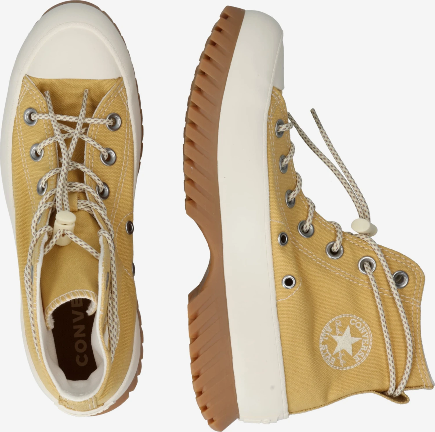 Converse Hoge Sneakers Sneakers Hoog Lugged 2.0 Dames Goud 4 Converse Hoge Sneakers Sneakers Hoog Lugged 2.0 Dames Goud - Afbeelding 2