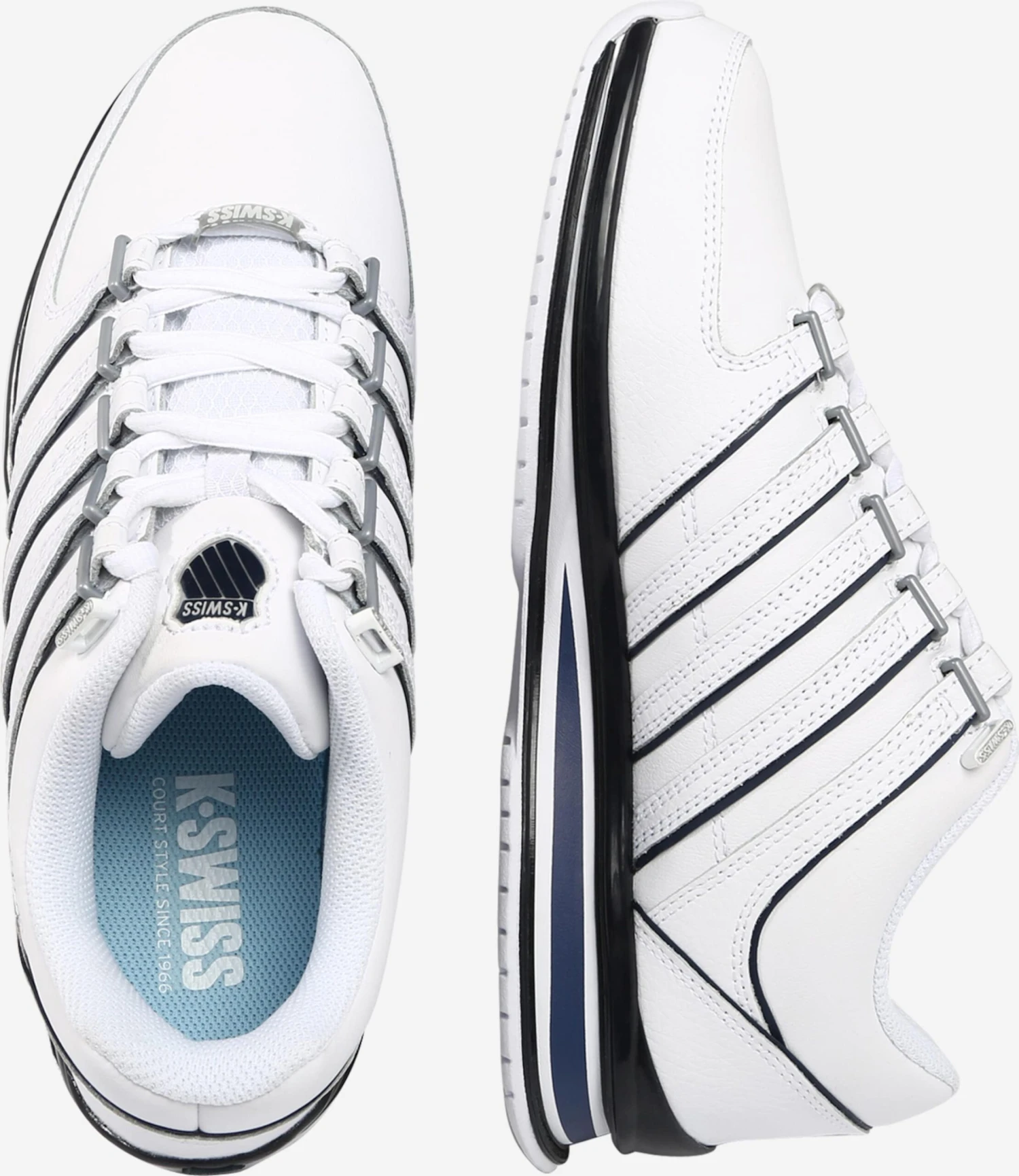 K-Swiss Casual Sneakers Sneakers Laag Rinzler Heren Wit 4 K-Swiss Casual Sneakers Sneakers Laag Rinzler Heren Wit - Afbeelding 2