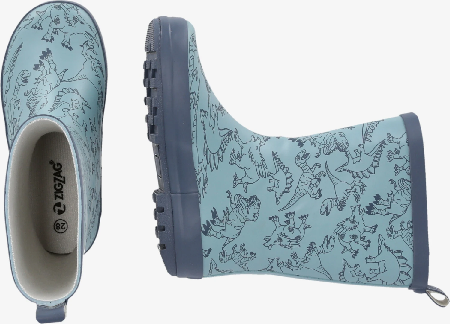 ZigZag Rubberlaarzen Regenlaarzen Gemus Kinderen Lichtblauw 10 ZigZag Rubberlaarzen Regenlaarzen Gemus Kinderen Lichtblauw - Afbeelding 8