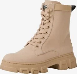 Tamaris Enkellaarsjes Veterlaarsjes Dames Beige