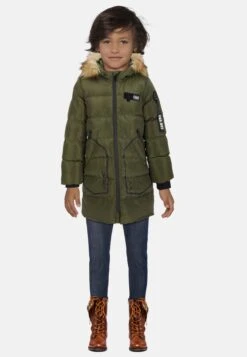 Cipo & Baxx Winterjassen Winterjas Kinderen Groen -Hummel Winkel 26690cc6667bf33894a490ceed46ba27