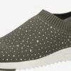 Caprice Slip-on Sneakers Slip-on Dames Kaki