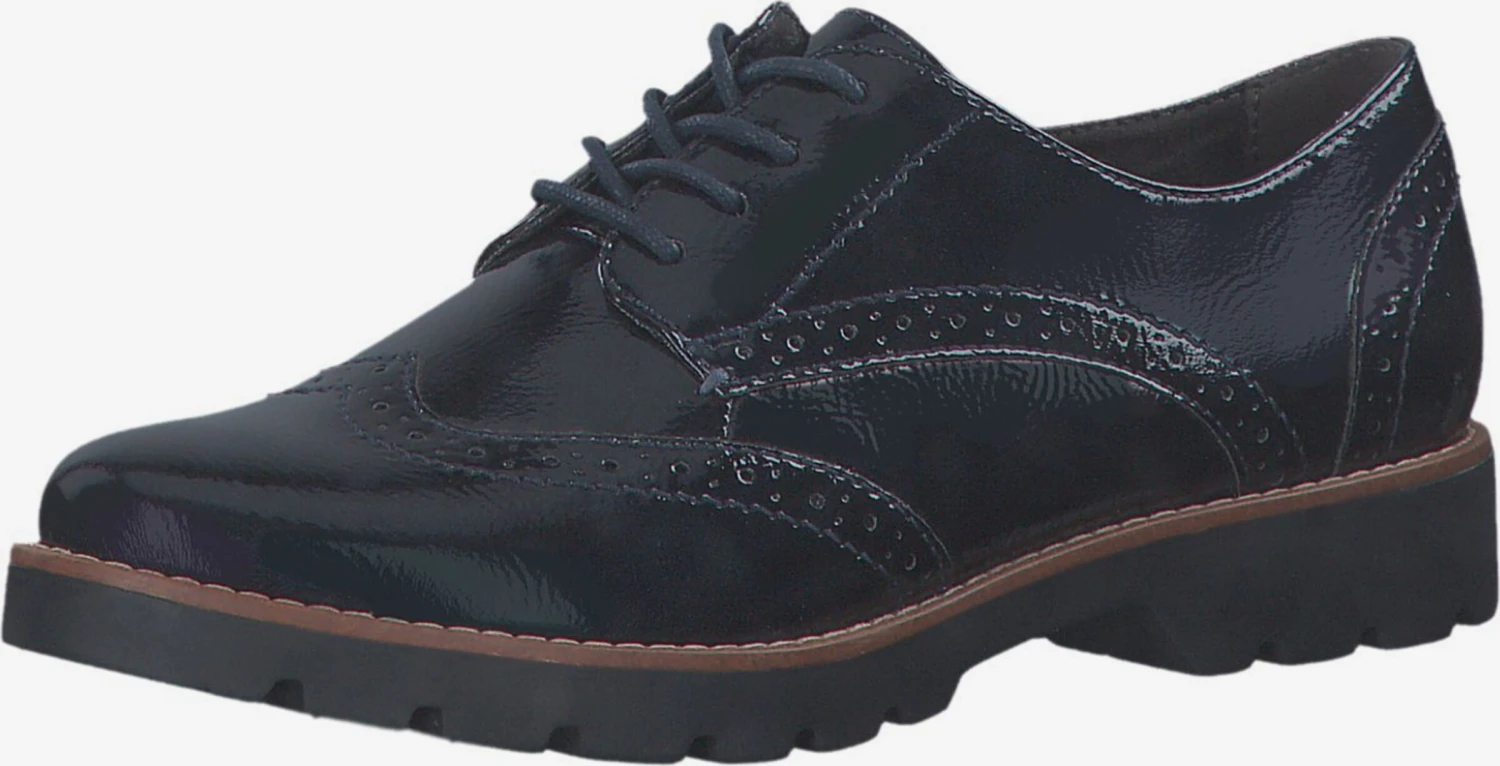 Jana Veterschoenen Veterschoen Dames Blauw 3 Jana Veterschoenen Veterschoen Dames Blauw