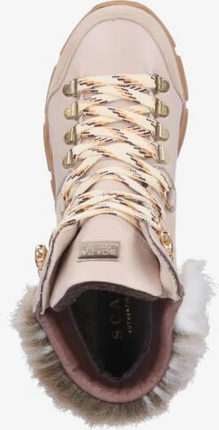 Scapa Enkellaarsjes Veterlaarsjes Dames Beige -Hummel Winkel 28bc798e1d9c24fd99e6ebf8bc072a3e