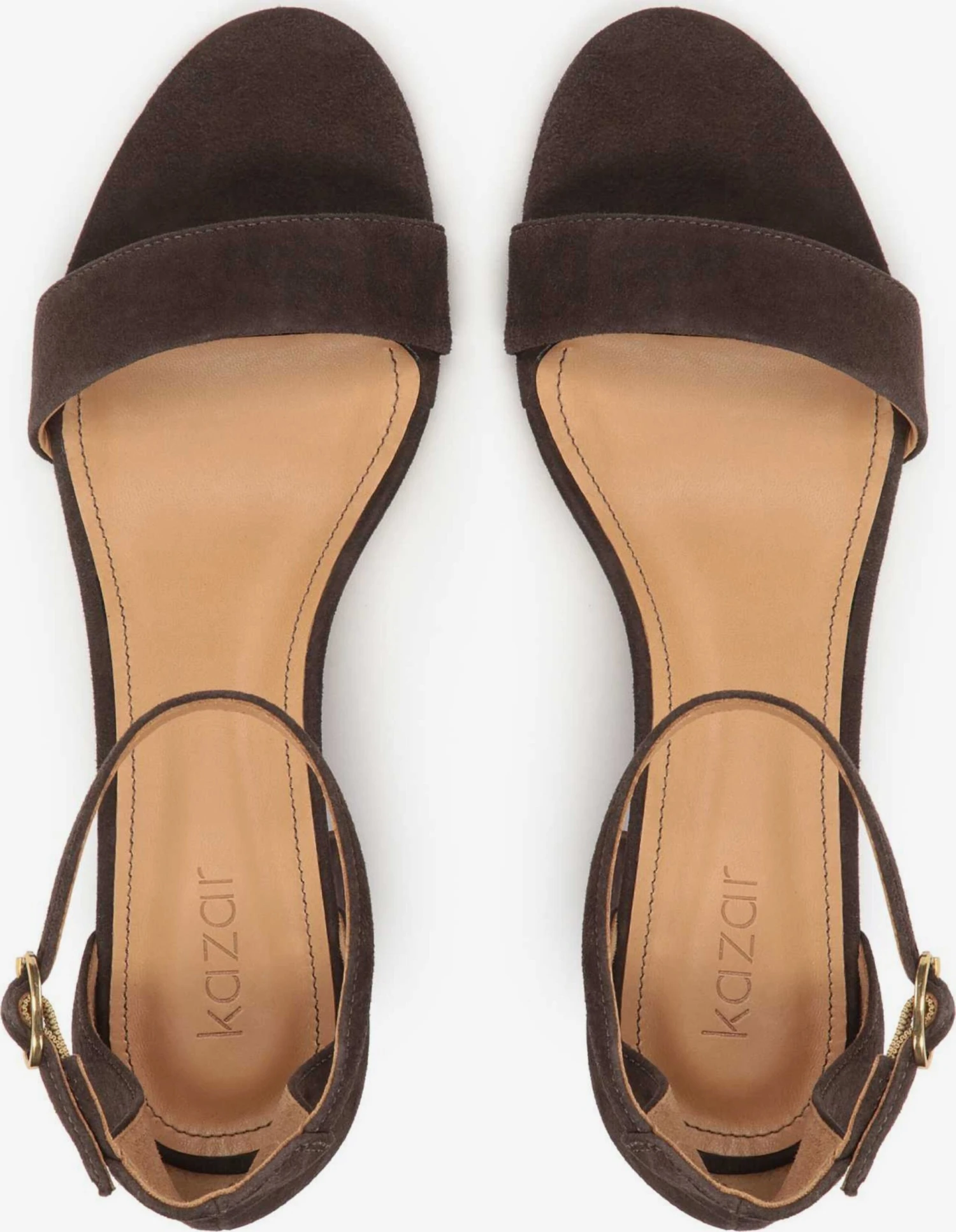 Kazar Sandalen Met Hak Sandaal Dames Donkerbruin 6 Kazar Sandalen Met Hak Sandaal Dames Donkerbruin - Afbeelding 4