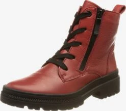 Ara Enkellaarsjes Veterlaarsjes Dames Rood