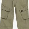 Garcia Pantalons Loosefit Broek Kinderen Olijfgroen