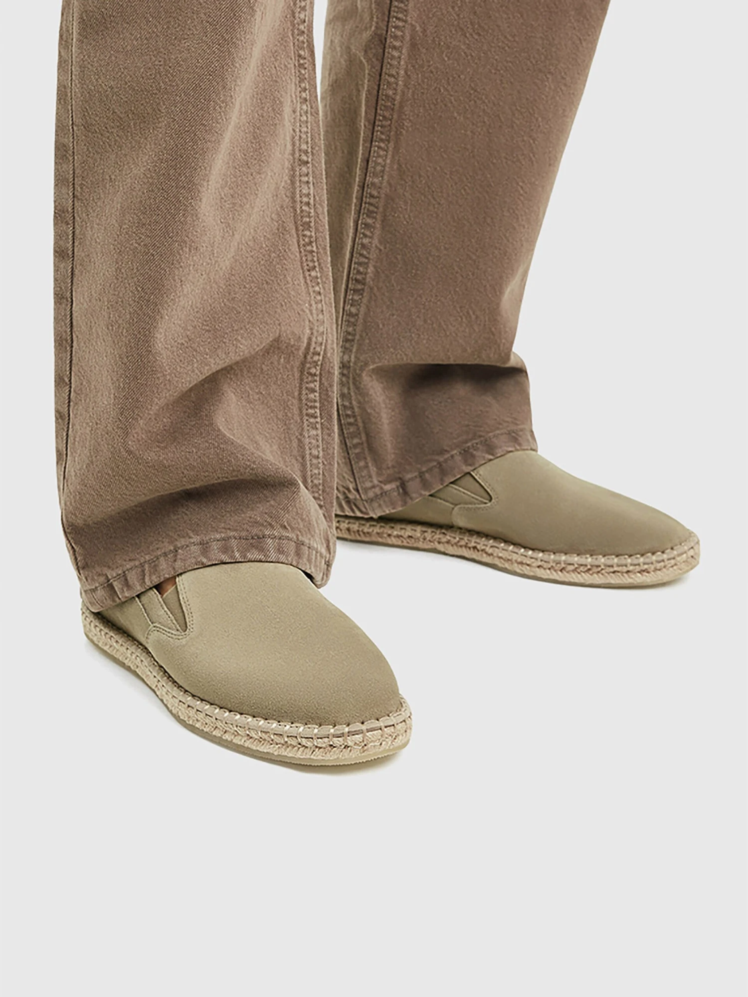 PULL & BEAR Lage Schoenen Espadrilles Heren Taupe 8 PULL & BEAR Lage Schoenen Espadrilles Heren Taupe - Afbeelding 6