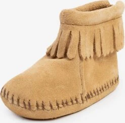 Minnetonka Stapschoentjes Wandelschoen Back Flap Kinderen Lichtbruin