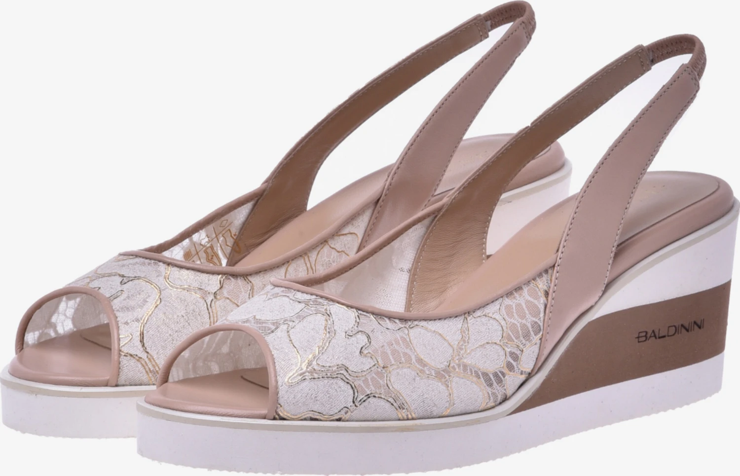 Baldinini Sandalen Met Hak Sandaal Dames Beige Gemêleerd 5 Baldinini Sandalen Met Hak Sandaal Dames Beige Gemêleerd - Afbeelding 3