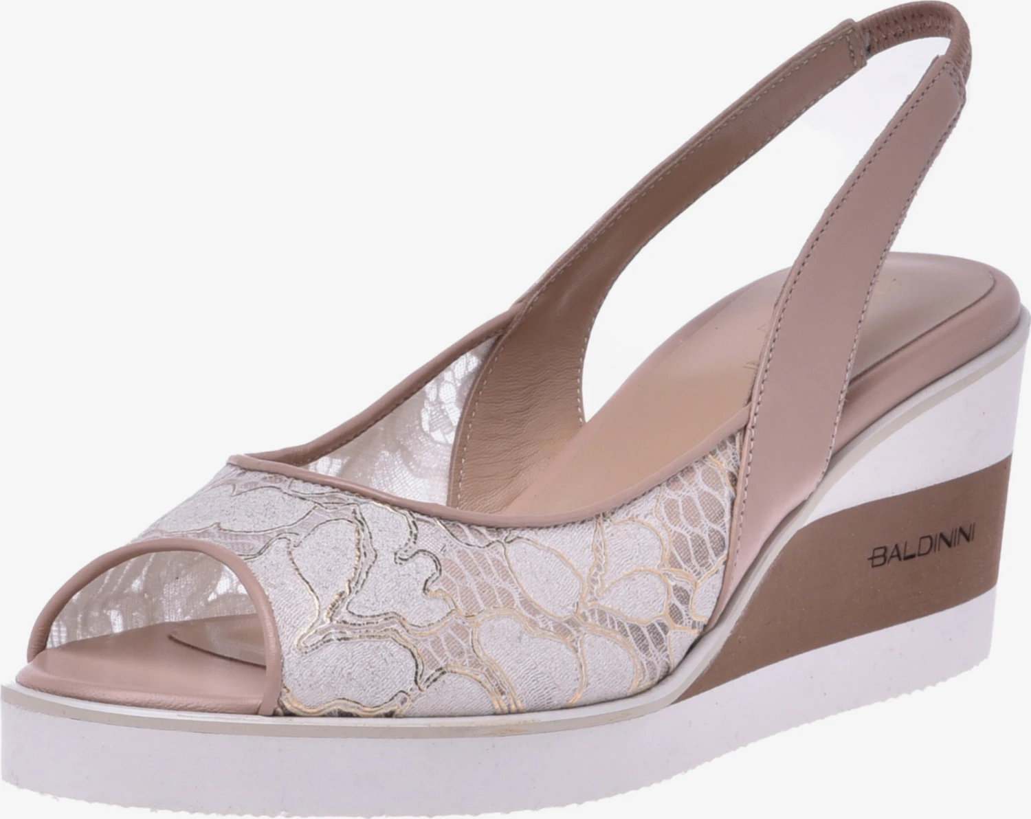 Baldinini Sandalen Met Hak Sandaal Dames Beige Gemêleerd 3 Baldinini Sandalen Met Hak Sandaal Dames Beige Gemêleerd