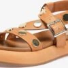 Inuovo Plateau Sandalen Sandaal Dames Lichtbruin