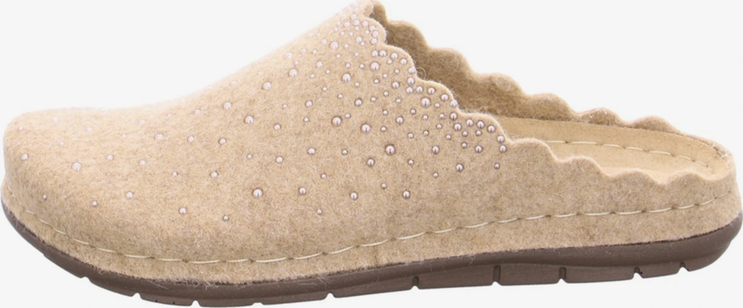 Rohde Pantoffels Huisschoenen Dames Beige Gemêleerd 4 Rohde Pantoffels Huisschoenen Dames Beige Gemêleerd - Afbeelding 2