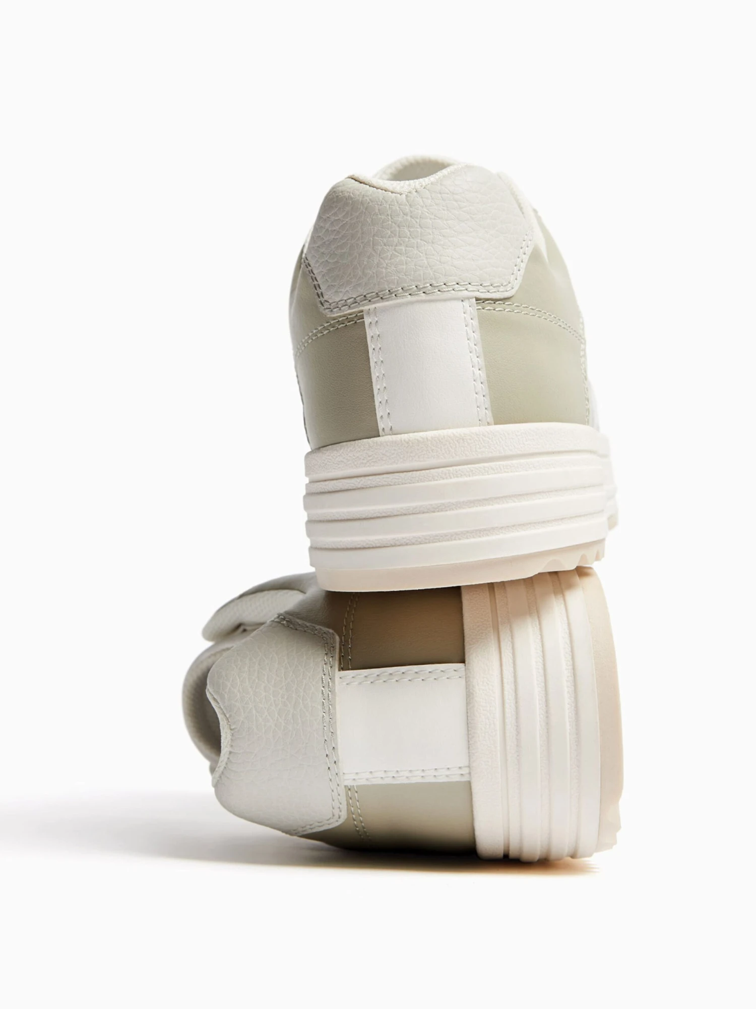 BERSHKA Casual Sneakers Sneakers Laag Heren Crème 5 BERSHKA Casual Sneakers Sneakers Laag Heren Crème - Afbeelding 3