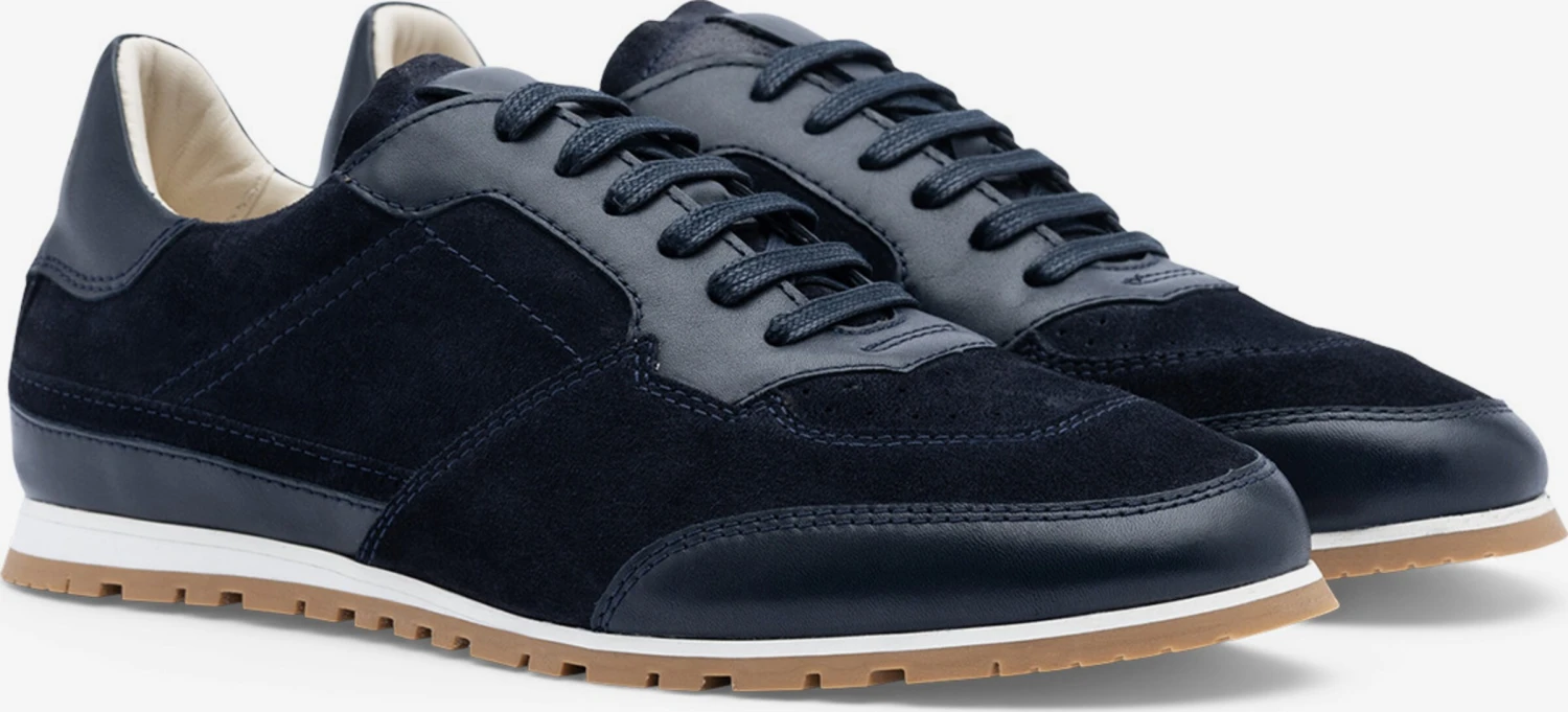 Lottusse Casual Sneakers Sneakers Laag Mancor Heren Navy 4 Lottusse Casual Sneakers Sneakers Laag Mancor Heren Navy - Afbeelding 2