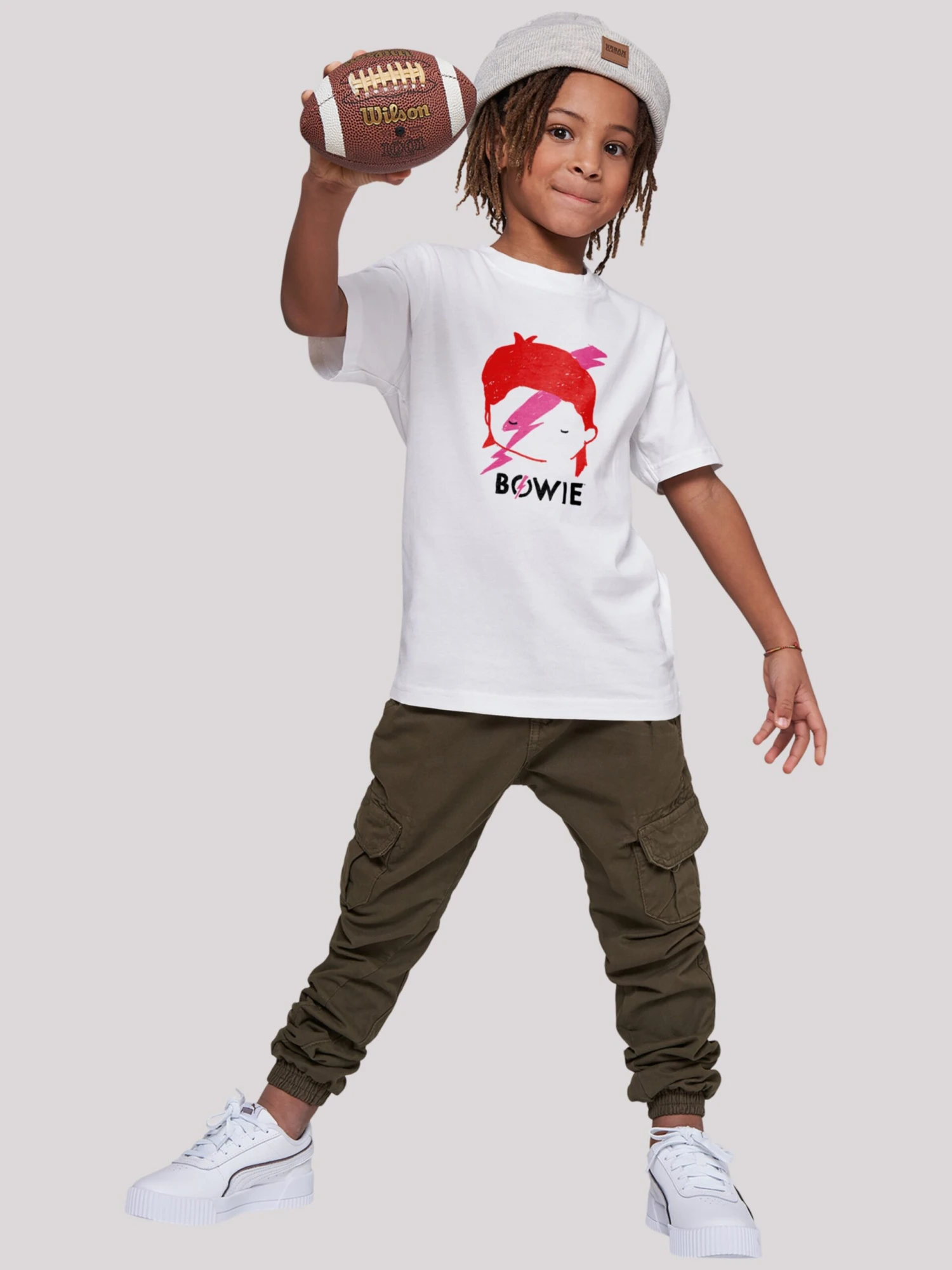F4NT4STIC T-shirts Shirt David Bowie Lightning Bolt Sketch Kinderen Wit 6 F4NT4STIC T-shirts Shirt David Bowie Lightning Bolt Sketch Kinderen Wit - Afbeelding 4
