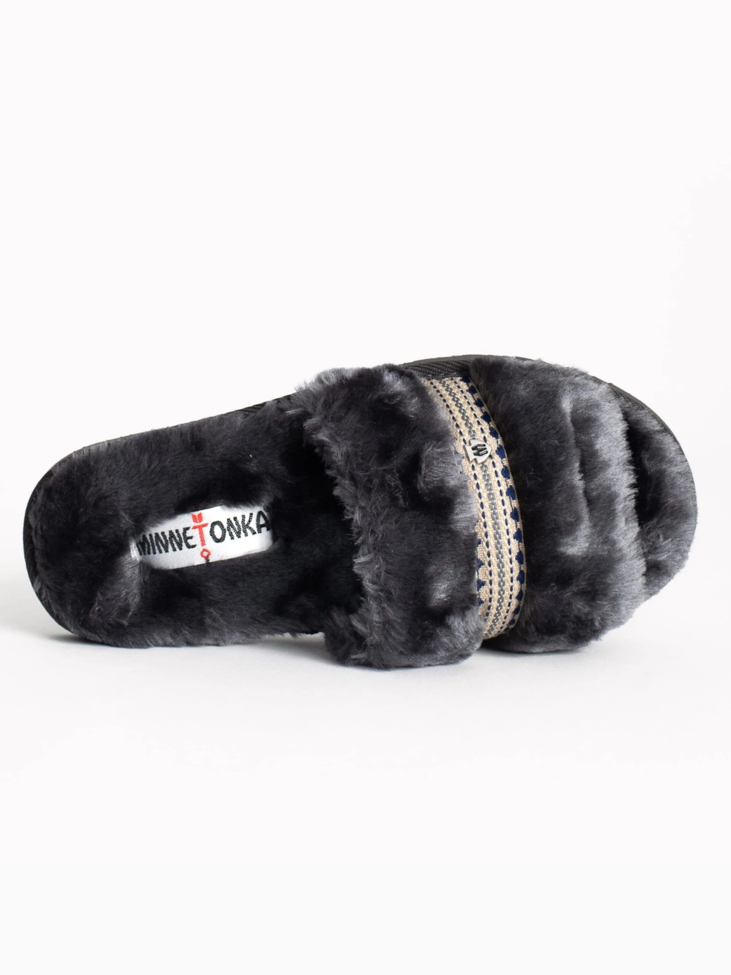 Minnetonka Klassieke Muiltjes Muiltjes London Dames Zwart 8 Minnetonka Klassieke Muiltjes Muiltjes London Dames Zwart - Afbeelding 6