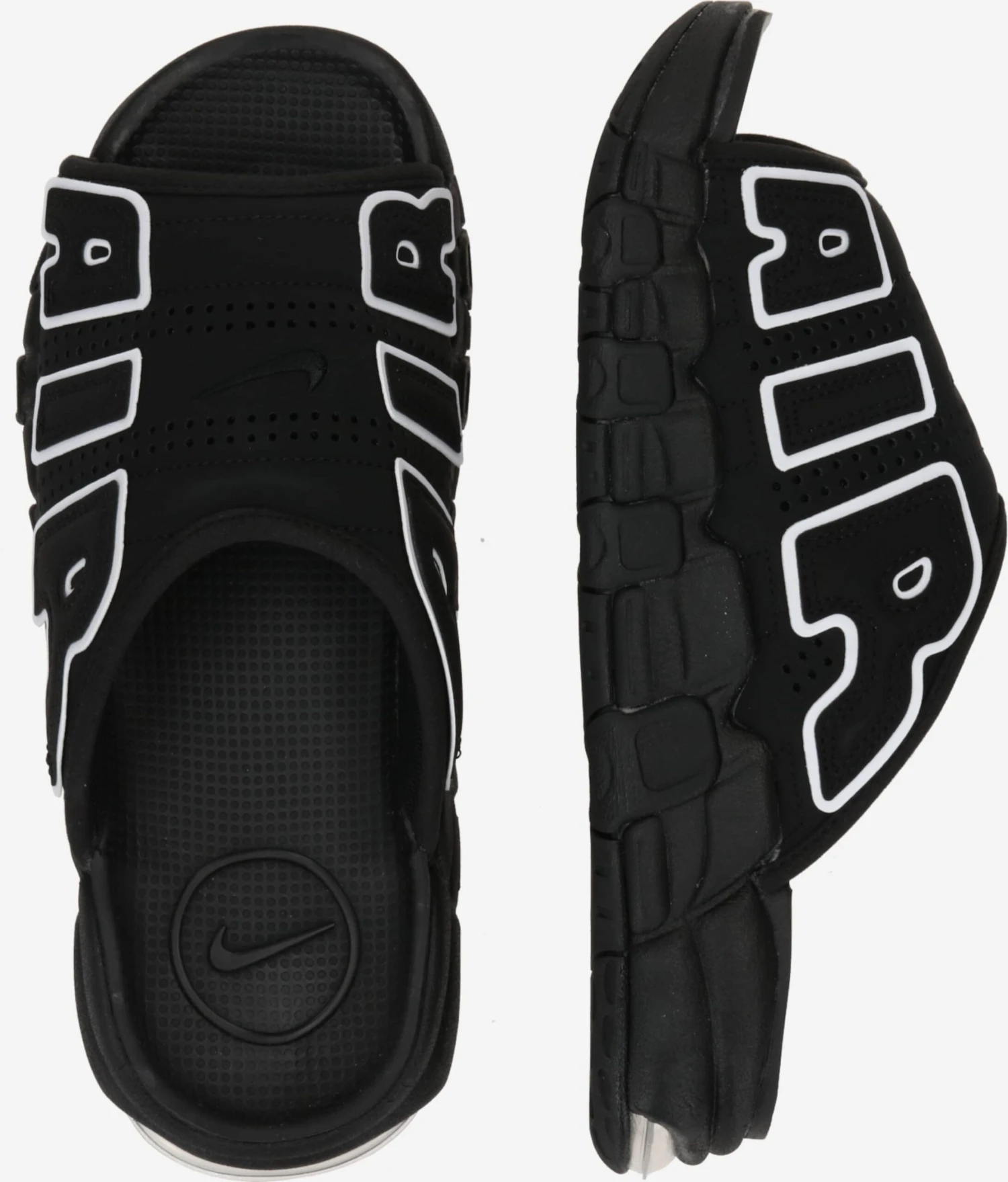 Nike Sportswear Instappers Muiltjes AIR MORE UPTEMPO SLIDE Heren Zwart 4 Nike Sportswear Instappers Muiltjes AIR MORE UPTEMPO SLIDE Heren Zwart - Afbeelding 2