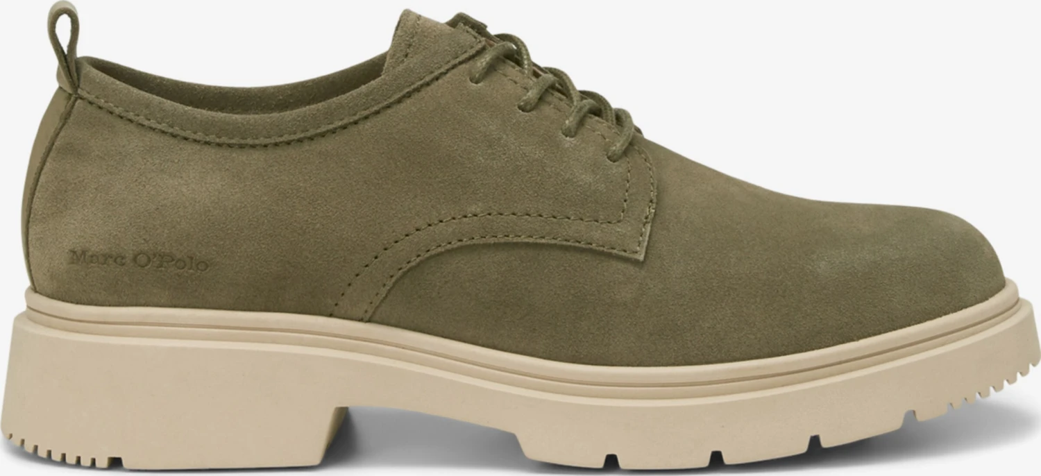 Marc O'Polo Trending Veterschoen Lars Heren Olijfgroen 4 Marc O'Polo Trending Veterschoen Lars Heren Olijfgroen - Afbeelding 2