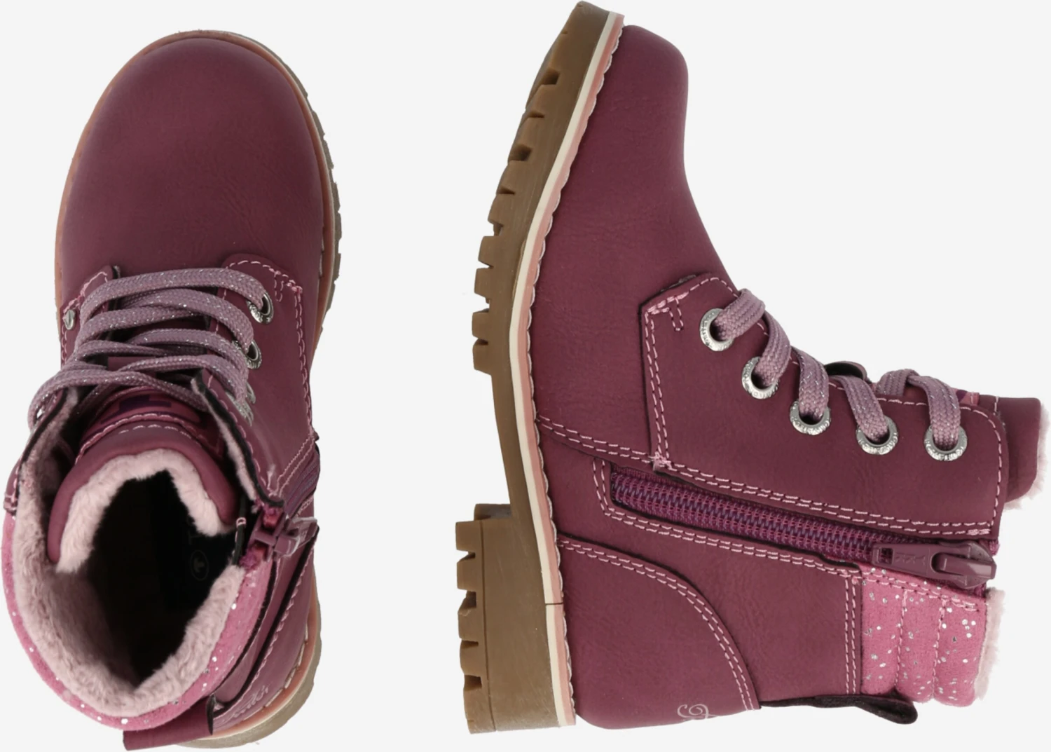 Tom Tailor Schoenen Laarzen Kinderen Fuchsia / Oudroze 4 Tom Tailor Schoenen Laarzen Kinderen Fuchsia / Oudroze - Afbeelding 2