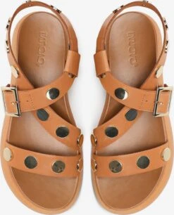 Inuovo Plateau Sandalen Sandaal Dames Lichtbruin -Hummel Winkel 470ae14dbaa1f9944310a8f71618bb97