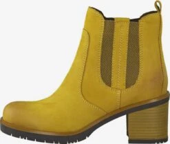 Marco Tozzi Enkellaarsjes Chelsea Boots Dames Safraan -Hummel Winkel 475b43f0804ced7f58a1fc5d50048532